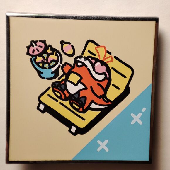 Pokemon TCG Fuecoco Lazy Summer Enamel Pin Official Nintendo Lapel Badge Figure - Picture 1 of 3
